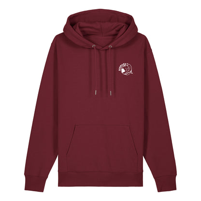 "Good Fibes Only" Hoodie in Burgundy